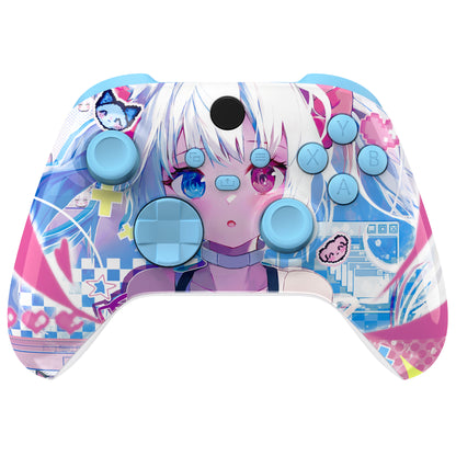 eXtremeRate Xbox Series X&Sコントローラー用フルセットハウジングシェルケース＆ボタン【ミウ】