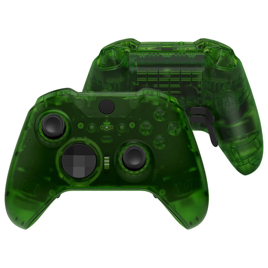 eXtremeRate Xbox One Elite Series 2&Elite 2 Coreコントローラー（モデル1797）用交換  フルセットシェル＆ボタン【クリアグリーン】