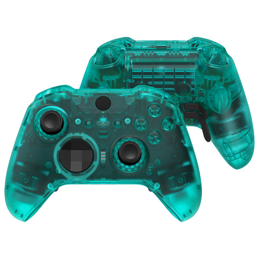 eXtremeRate Xbox One Elite Series 2&Elite 2 Coreコントローラー（モデル1797）用交換  フルセットシェル＆ボタン【エメラルドグリーン】