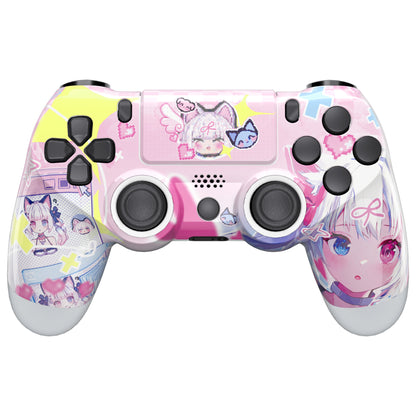 eXtremeRate PS4 Slim ProコントローラーJDM-040/050/055対応Ghost再設計フロントハウジングシェルタッチパッド付き【ミウ】