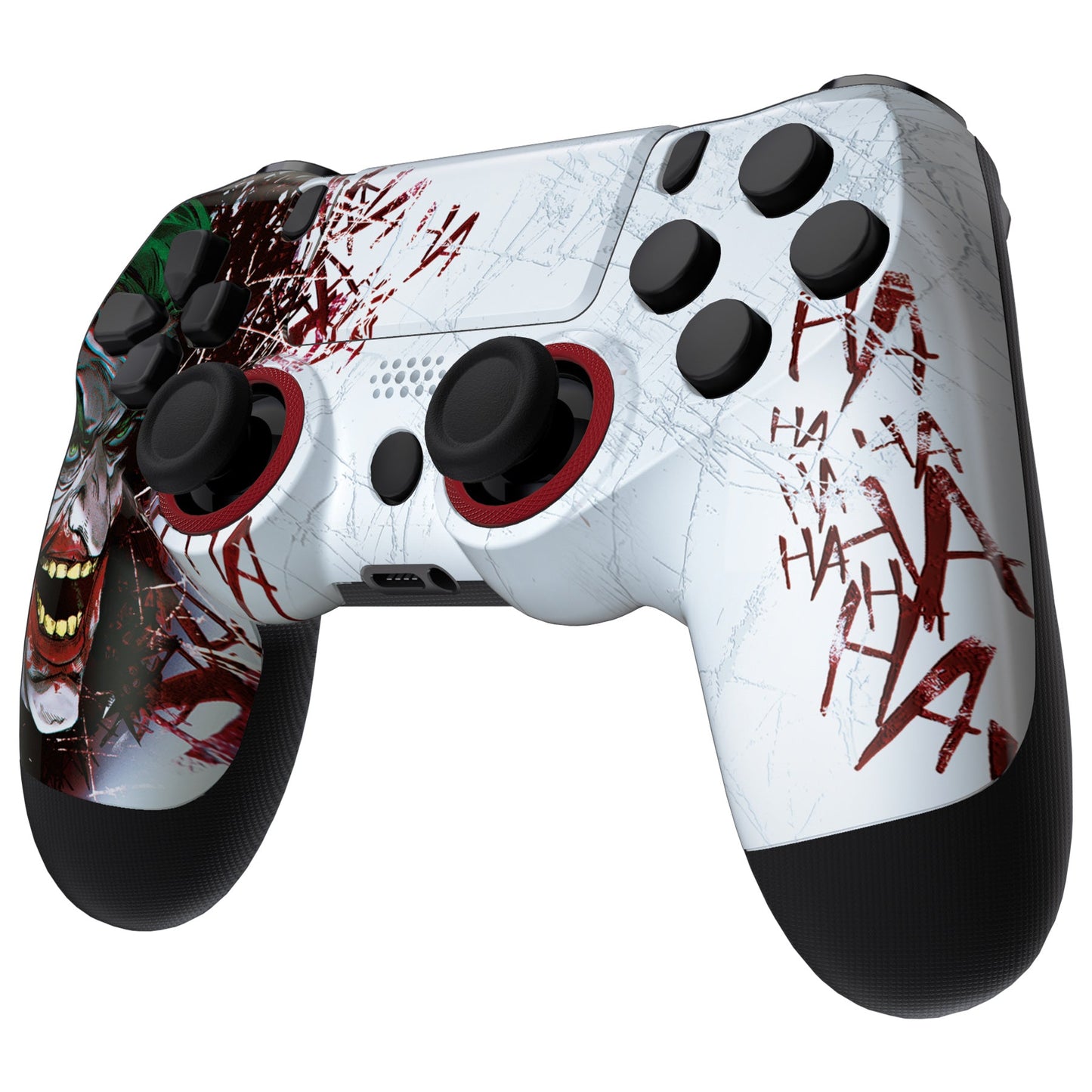 eXtremeRate Ghost Redesigned Front Housing Shell with Touch Pad Compatible with PS4 Slim Pro Controller JDM-040/050/055 - Clown HAHAHA eXtremeRate