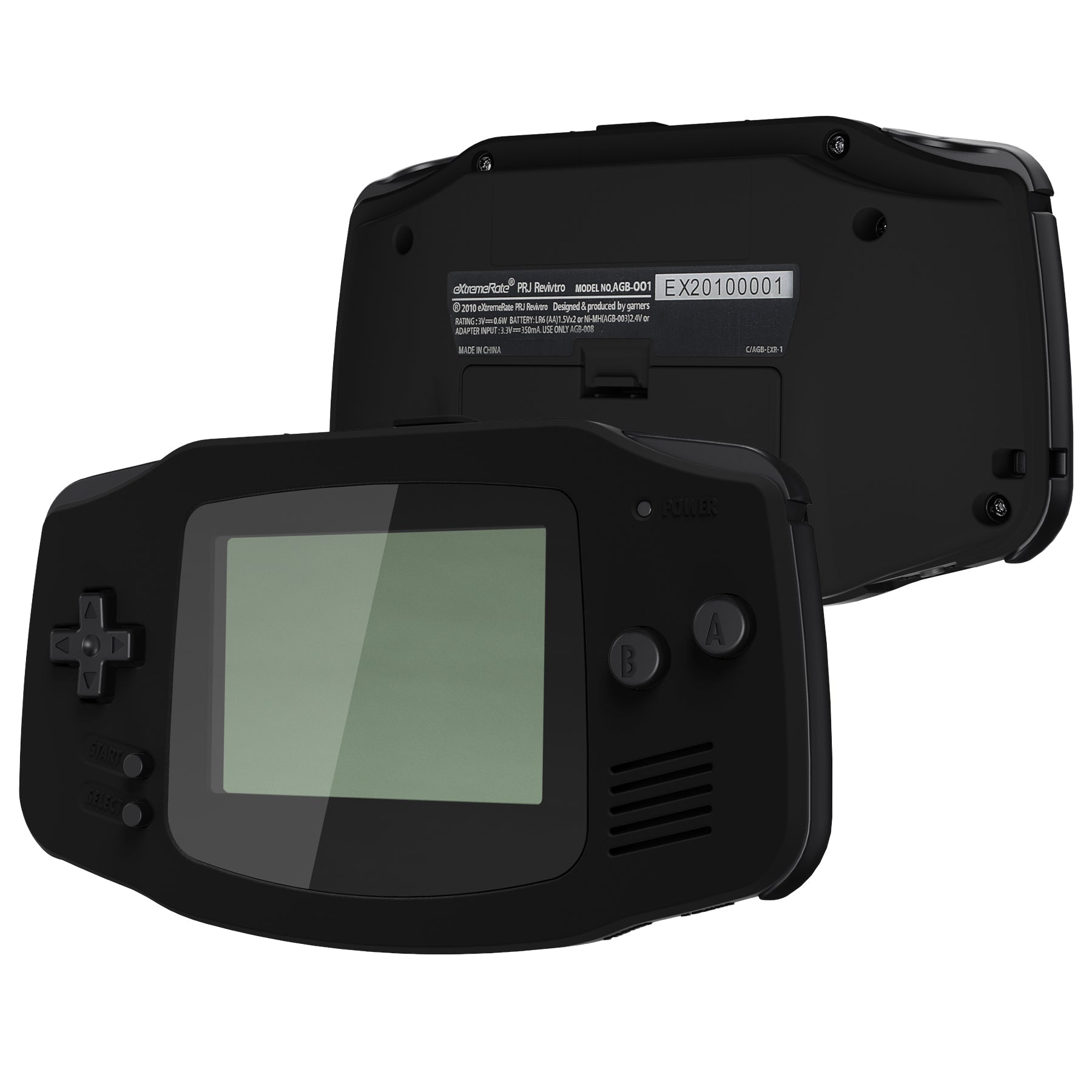 eXtremeRate IPS対応アップグレード版ゲームボーイアドバンス（GBA）用交換フルセットシェル＆グレーボタン、IPSおよび標準LC –  extremerate JP