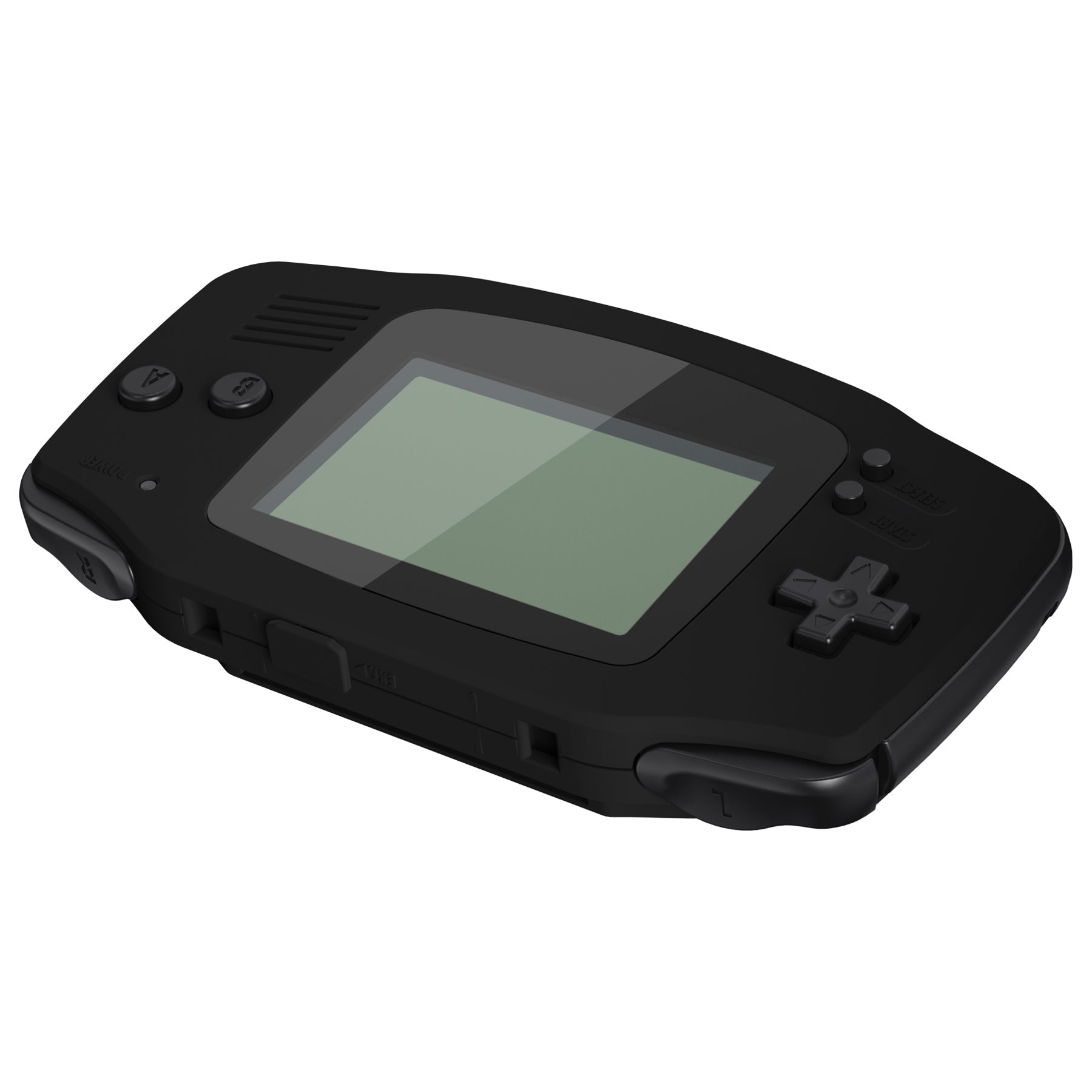 eXtremeRate IPS Ready Upgraded GBA Replacement Full Set Shells with Buttons for Gameboy Advance, Compatible with Both IPS & Standard LCD - Black eXtremeRate