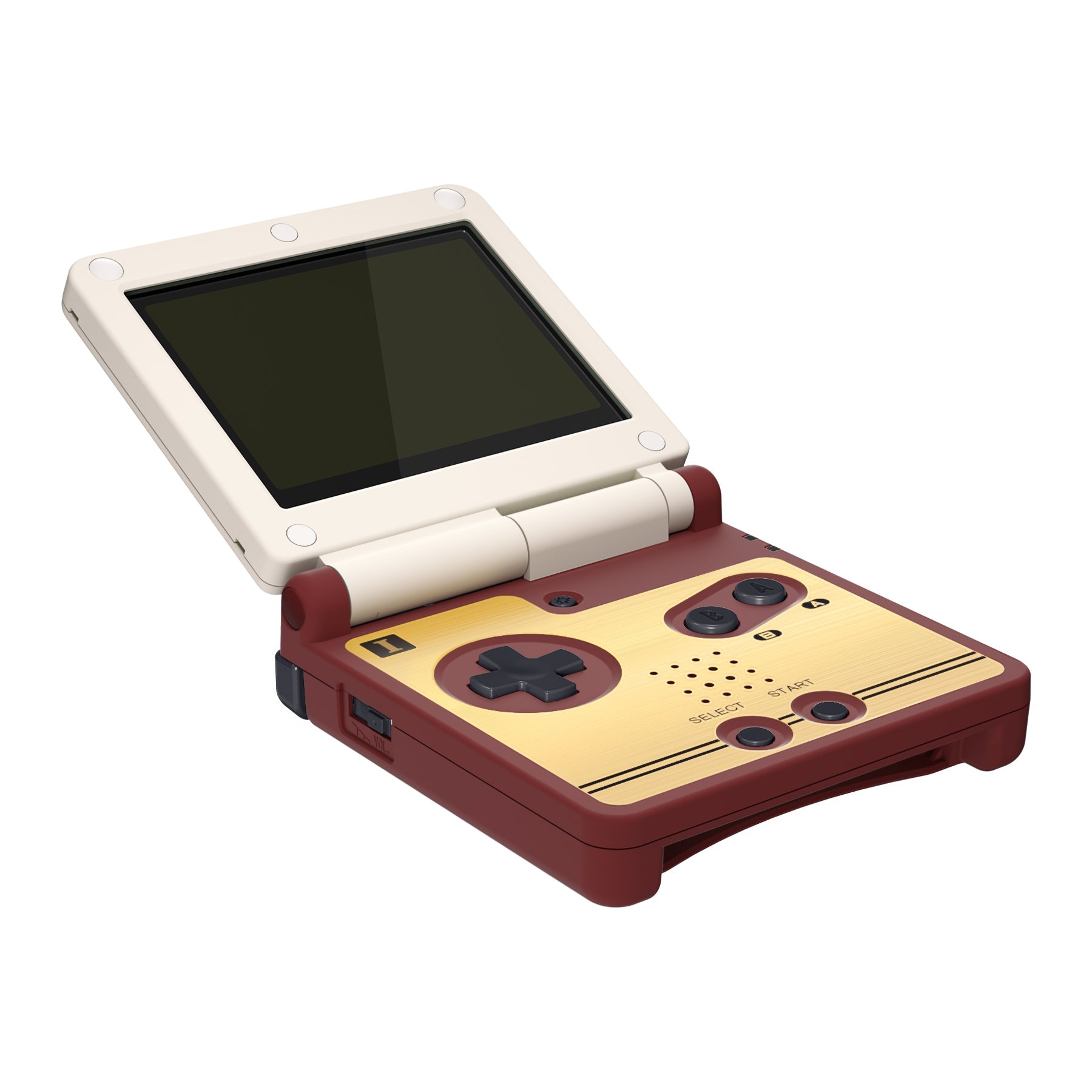 eXtremeRate IPS対応アップグレード版ゲームボーイアドバンスSP（GBA  SP）用交換フルセットシェル＆ボタン、IPSおよび標準LCD両方に対応【FCクラシック】