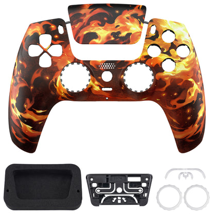 eXtremeRate PS5コントローラーBDM-010/020/030/040/050/060対応LUNA再設計交換対応用フロントシェル＆タッチパッド【ブレイジングマジック】