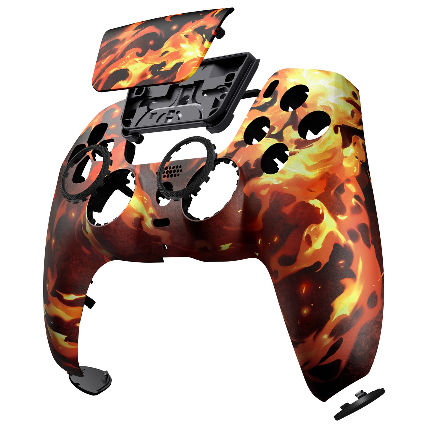 eXtremeRate PS5コントローラーBDM-010/020/030/040/050/060対応LUNA再設計交換対応用フロントシェル＆タッチパッド【ブレイジングマジック】