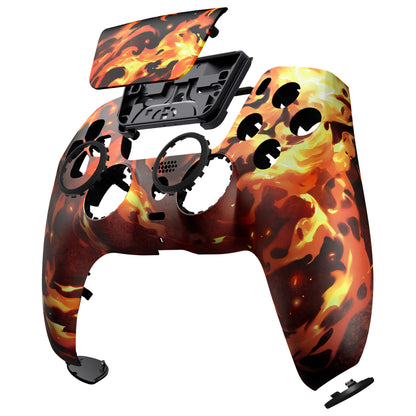 eXtremeRate PS5コントローラーBDM-010/020/030/040/050/060対応LUNA再設計交換対応用フロントシェル＆タッチパッド【ブレイジングマジック】