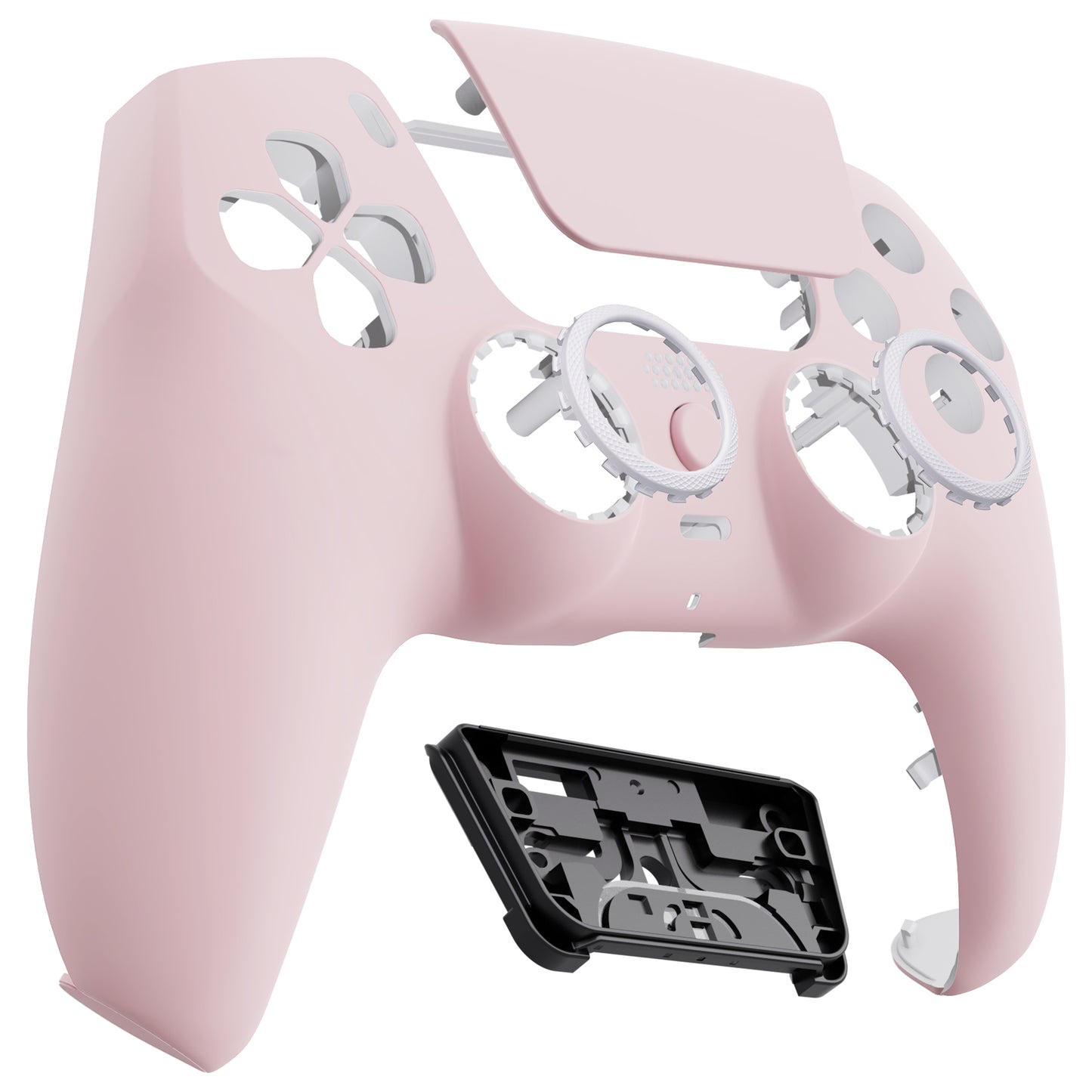 eXtremeRate PS5コントローラーBDM-010/020/030/040/050/060対応LUNA再設計交換対応用フロントシェル＆タッチパッド【サクラピンク】