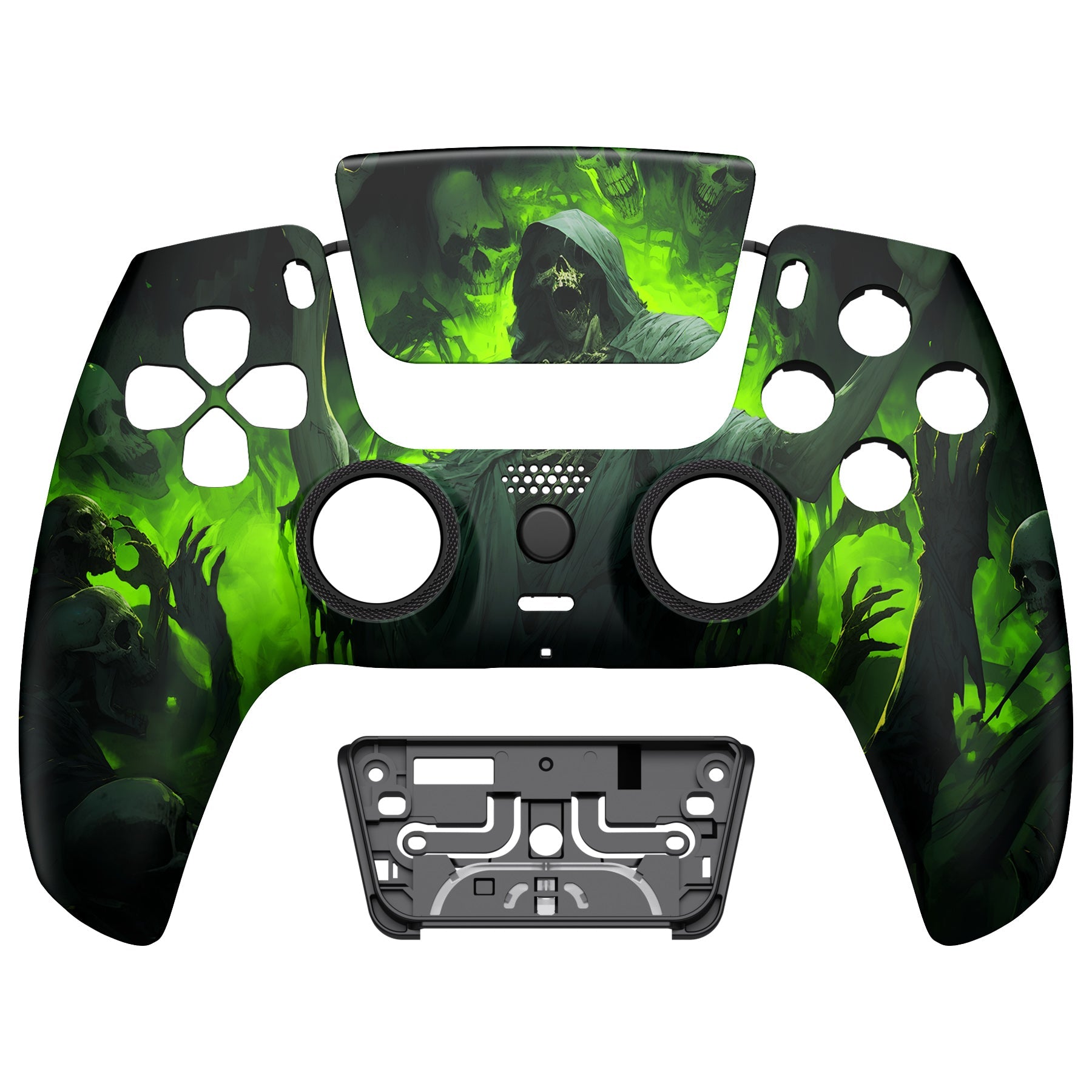 eXtremeRate LUNA Redesigned Replacement Front Shell with Touchpad Compatible with PS5 Controller BDM-010/020/030/040 - Dark Carnival eXtremeRate