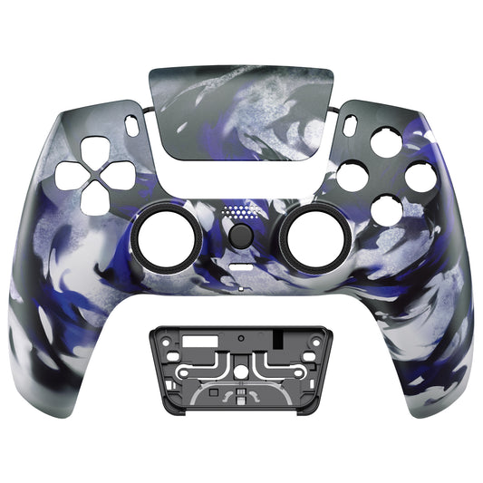 eXtremeRate PS5コントローラーBDM-010/020/030/040/050/060対応LUNA再設計交換対応用フロントシェル＆タッチパッド【シャドウマジック】