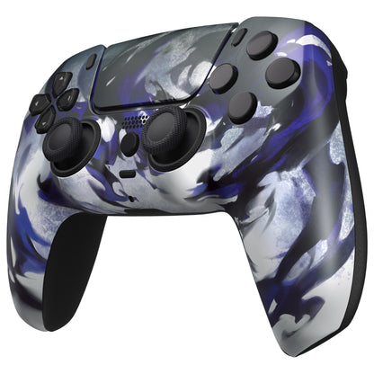 eXtremeRate PS5コントローラーBDM-010/020/030/040/050/060対応LUNA再設計交換対応用フロントシェル＆タッチパッド【シャドウマジック】