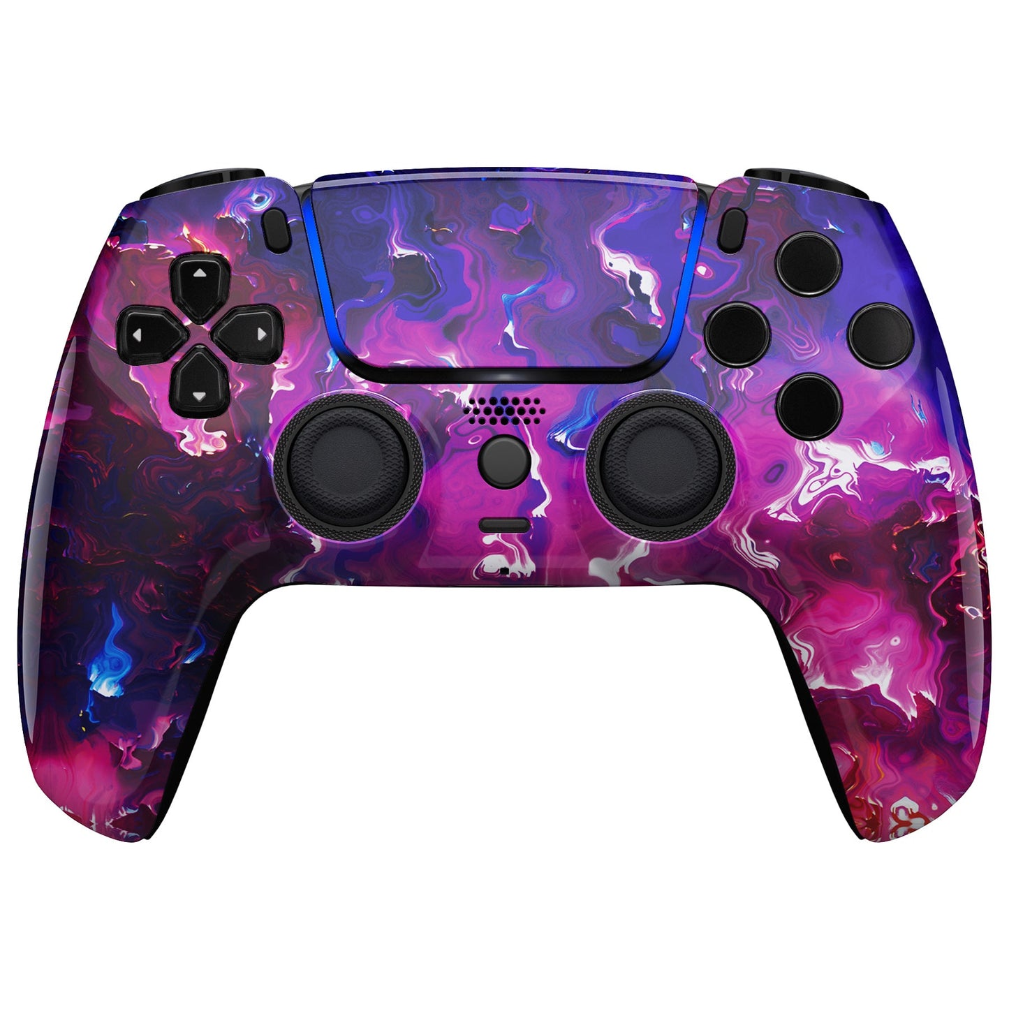 eXtremeRate LUNA Redesigned Replacement Front Shell with Touchpad Compatible with PS5 Controller BDM-010/020/030/040 - Surreal Lava eXtremeRate