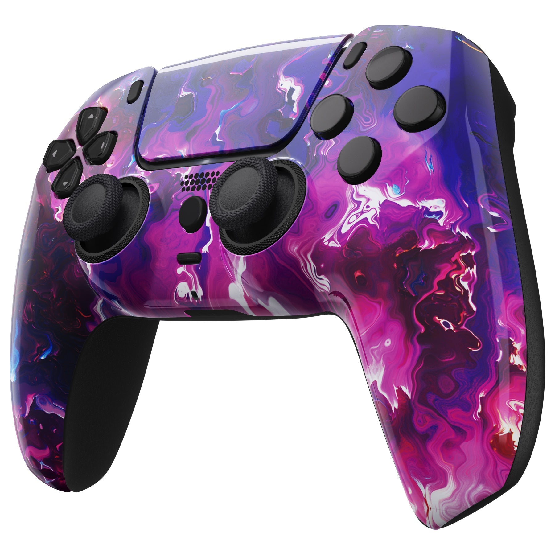 eXtremeRate LUNA Redesigned Replacement Front Shell with Touchpad Compatible with PS5 Controller BDM-010/020/030/040 - Surreal Lava eXtremeRate