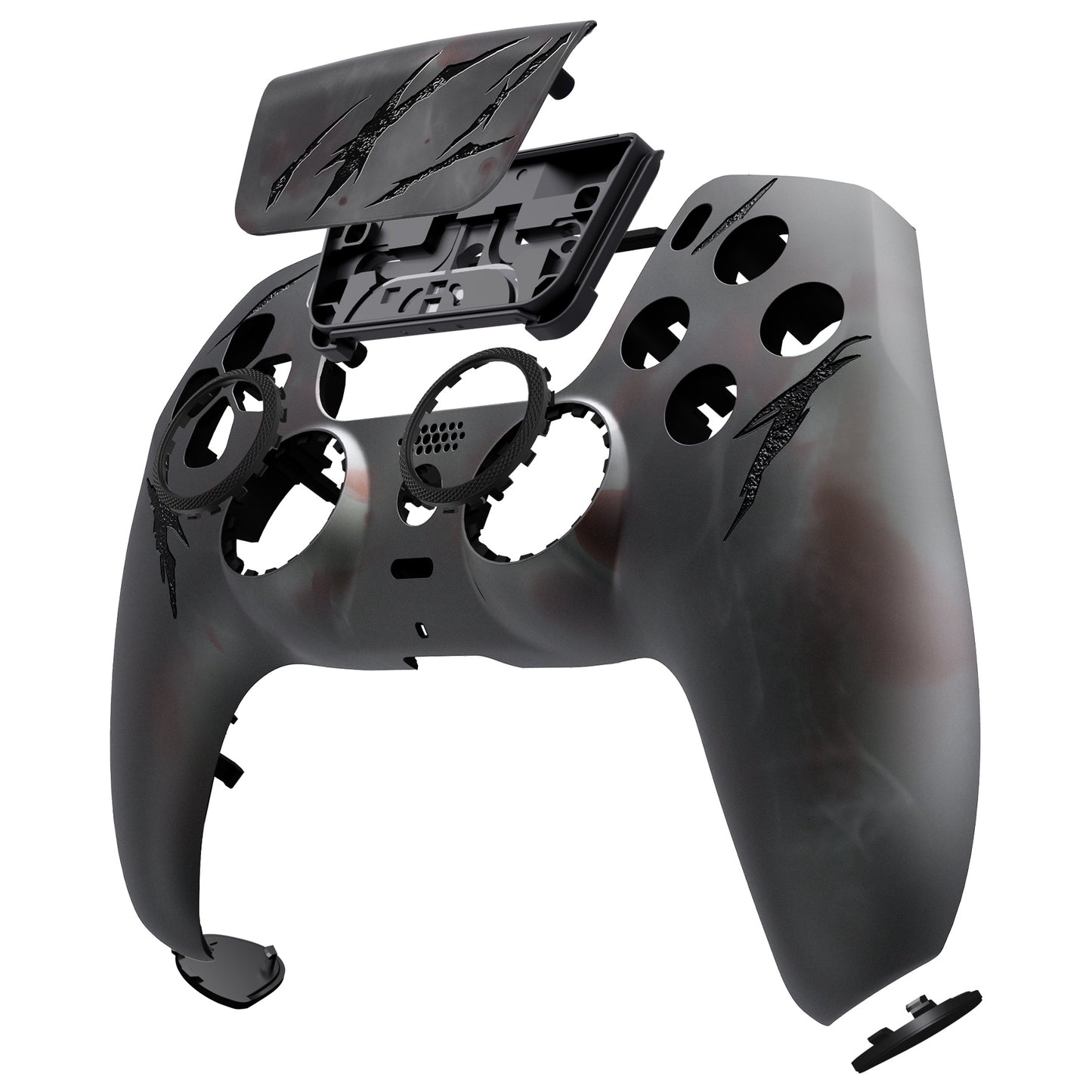 eXtremeRate PS5コントローラーBDM-010/020/030/040/050対応LUNA再設計交換対応用フロントシェル＆タッチパッド【血の霧】