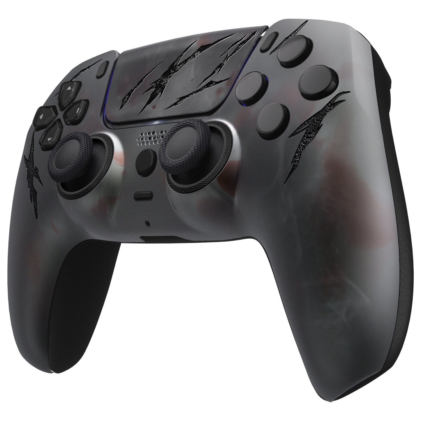 eXtremeRate PS5コントローラーBDM-010/020/030/040/050対応LUNA再設計交換対応用フロントシェル＆タッチパッド【血の霧】