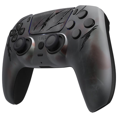 eXtremeRate PS5コントローラーBDM-010/020/030/040/050対応LUNA再設計交換対応用フロントシェル＆タッチパッド【血の霧】
