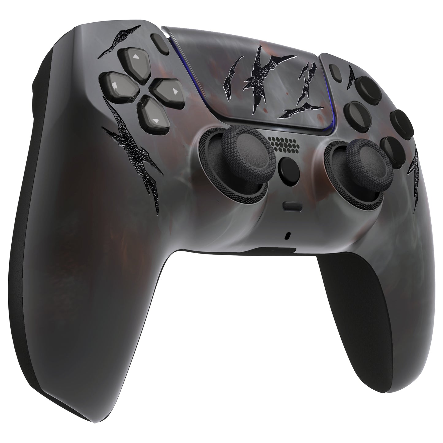 eXtremeRate PS5コントローラーBDM-010/020/030/040/050対応LUNA再設計交換対応用フロントシェル＆タッチパッド【血の霧】