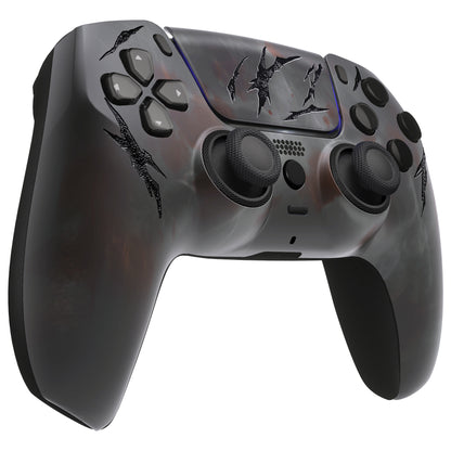 eXtremeRate PS5コントローラーBDM-010/020/030/040/050対応LUNA再設計交換対応用フロントシェル＆タッチパッド【血の霧】