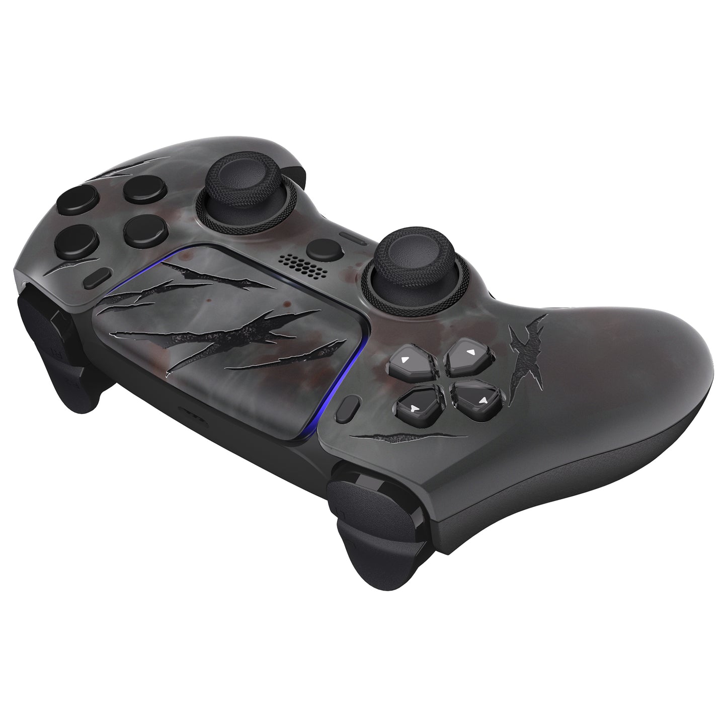 eXtremeRate PS5コントローラーBDM-010/020/030/040/050対応LUNA再設計交換対応用フロントシェル＆タッチパッド【血の霧】