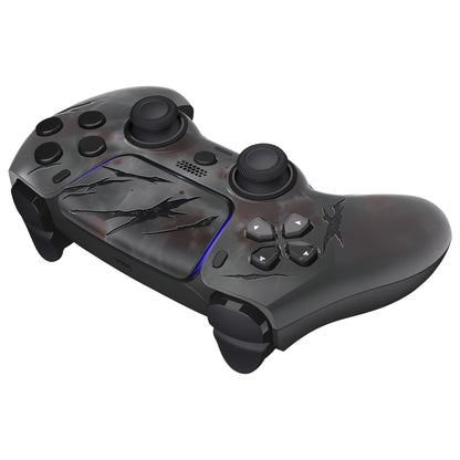 eXtremeRate PS5コントローラーBDM-010/020/030/040/050対応LUNA再設計交換対応用フロントシェル＆タッチパッド【血の霧】
