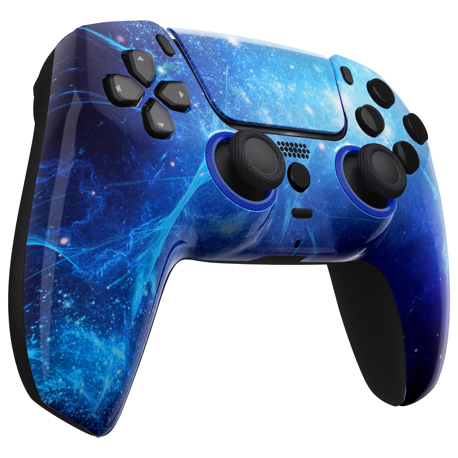 eXtremeRate LUNA Redesigned Replacement Front Shell with Touchpad Compatible with PS5 Controller BDM-010/020/030/040 - Blue Nebula eXtremeRate