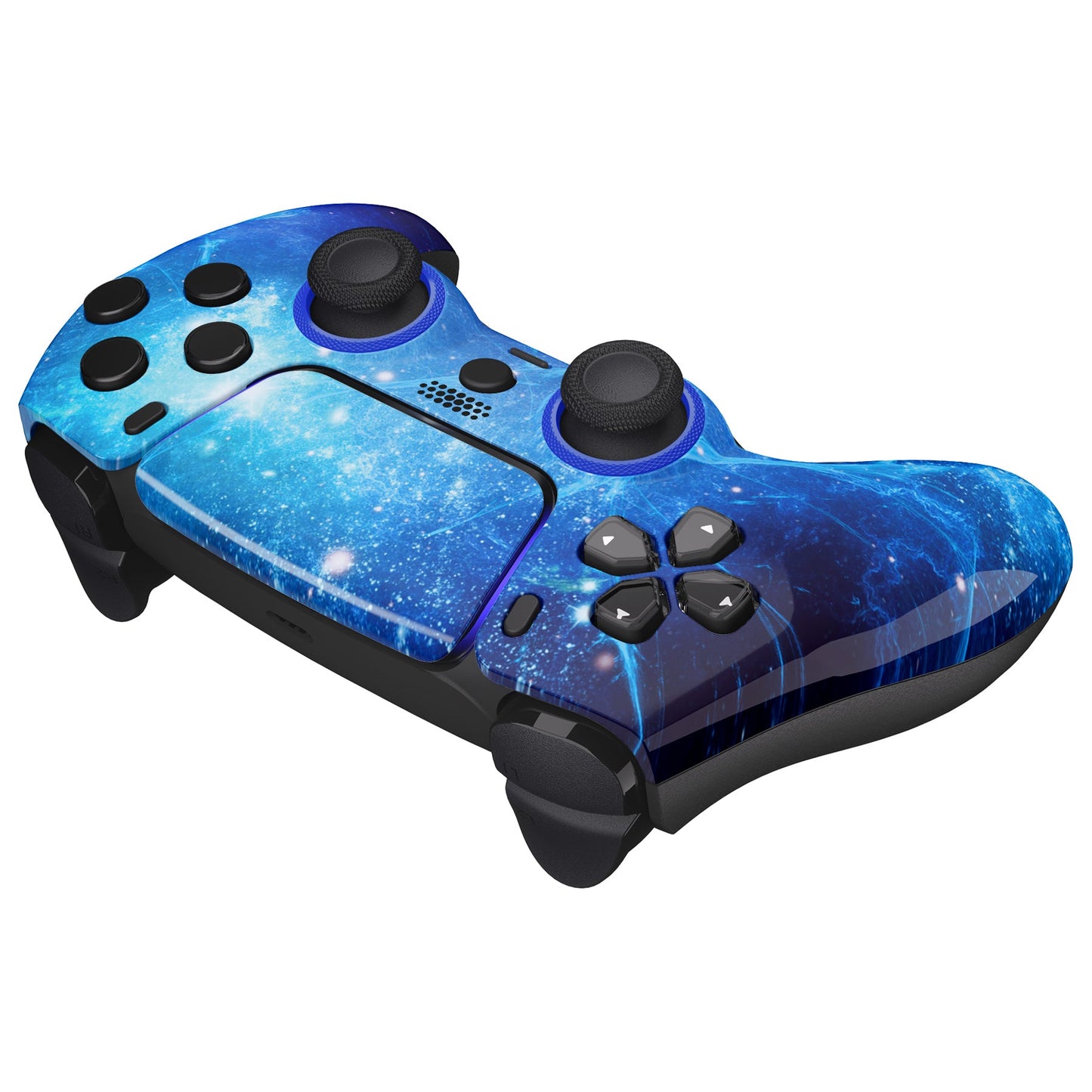 eXtremeRate LUNA Redesigned Replacement Front Shell with Touchpad Compatible with PS5 Controller BDM-010/020/030/040 - Blue Nebula eXtremeRate