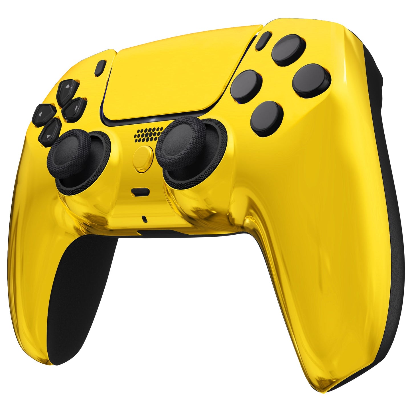 eXtremeRate LUNA Redesigned Replacement Front Shell with Touchpad Compatible with PS5 Controller BDM-010/020/030/040 - Chrome Gold eXtremeRate