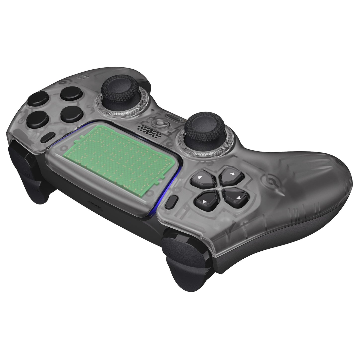 eXtremeRate LUNA Redesigned Replacement Front Shell with Touchpad Compatible with PS5 Controller BDM-010/020/030/040 - Clear Black eXtremeRate