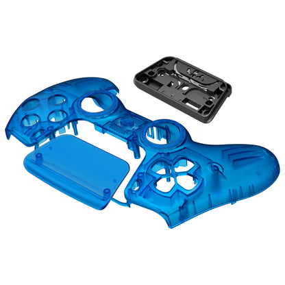 eXtremeRate LUNA Redesigned Replacement Front Shell with Touchpad Compatible with PS5 Controller BDM-010/020/030/040 - Clear Blue eXtremeRate