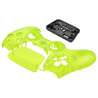 eXtremeRate PS5コントローラーBDM-010/020/030/040/050対応LUNA再設計交換対応用フロントシェル＆タッチパッド【クリアライムグリーン】