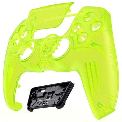 eXtremeRate PS5コントローラーBDM-010/020/030/040/050対応LUNA再設計交換対応用フロントシェル＆タッチパッド【クリアライムグリーン】