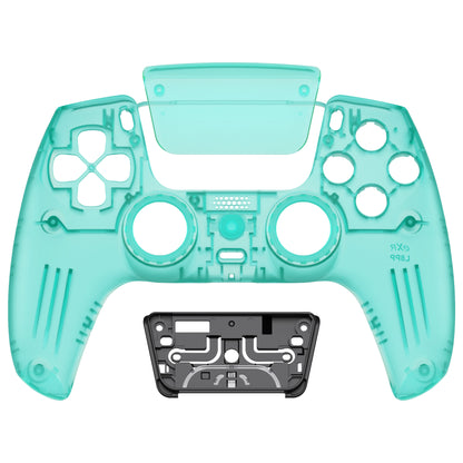 eXtremeRate PS5コントローラーBDM-010/020/030/040/050対応LUNA再設計交換対応用フロントシェル＆タッチパッド【エメラルドグリーン】