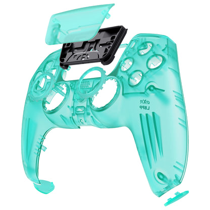 eXtremeRate PS5コントローラーBDM-010/020/030/040/050対応LUNA再設計交換対応用フロントシェル＆タッチパッド【エメラルドグリーン】