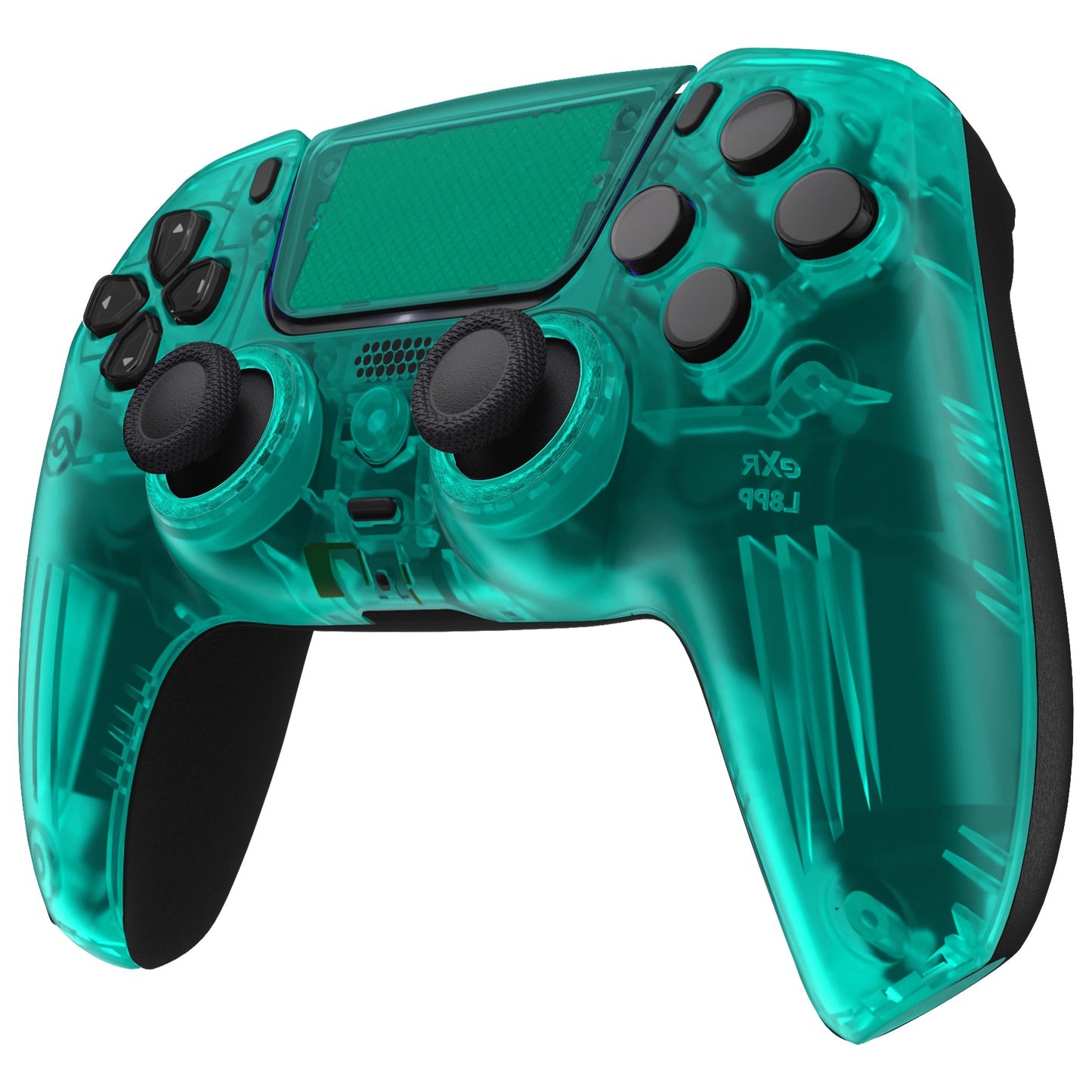 eXtremeRate PS5コントローラーBDM-010/020/030/040/050対応LUNA再設計交換対応用フロントシェル＆タッチパッド【エメラルドグリーン】