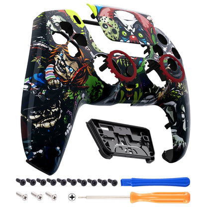 eXtremeRate LUNA Redesigned Replacement Front Shell with Touchpad Compatible with PS5 Controller BDM-010/020/030/040 - Scary Party eXtremeRate