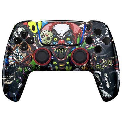 eXtremeRate LUNA Redesigned Replacement Front Shell with Touchpad Compatible with PS5 Controller BDM-010/020/030/040 - Scary Party eXtremeRate