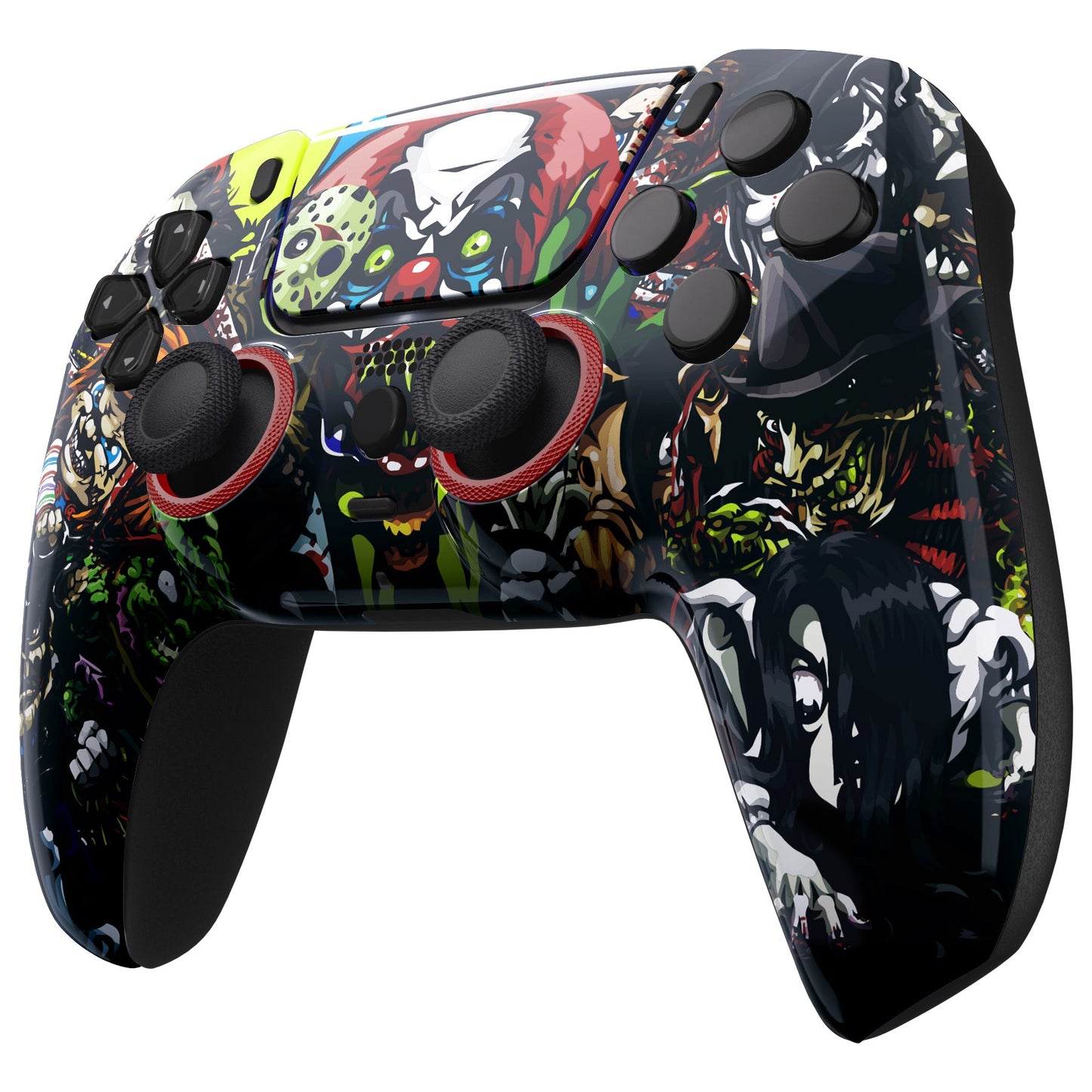 eXtremeRate LUNA Redesigned Replacement Front Shell with Touchpad Compatible with PS5 Controller BDM-010/020/030/040 - Scary Party eXtremeRate