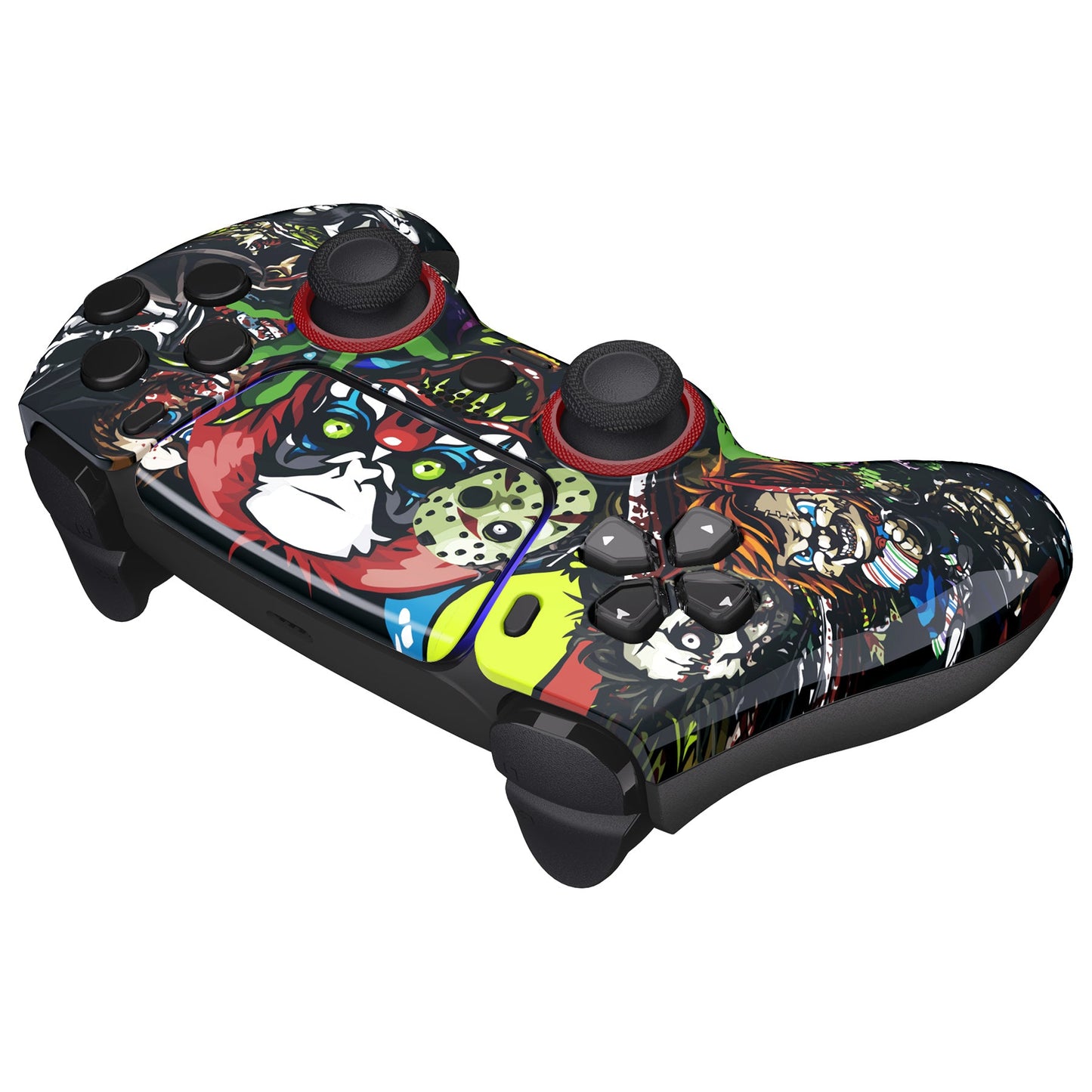 eXtremeRate LUNA Redesigned Replacement Front Shell with Touchpad Compatible with PS5 Controller BDM-010/020/030/040 - Scary Party eXtremeRate