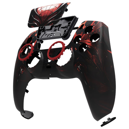 eXtremeRate PS5コントローラーBDM-010/020/030/040/050/060対応LUNA再設計交換対応用フロントシェル＆タッチパッド【マシンスパイダー】
