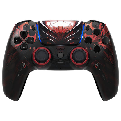 eXtremeRate PS5コントローラーBDM-010/020/030/040/050/060対応LUNA再設計交換対応用フロントシェル＆タッチパッド【マシンスパイダー】