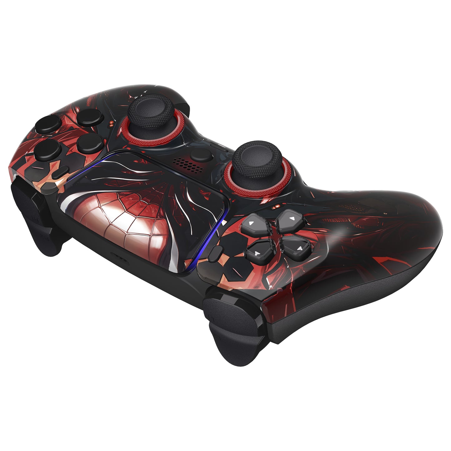 eXtremeRate PS5コントローラーBDM-010/020/030/040/050/060対応LUNA再設計交換対応用フロントシェル＆タッチパッド【マシンスパイダー】