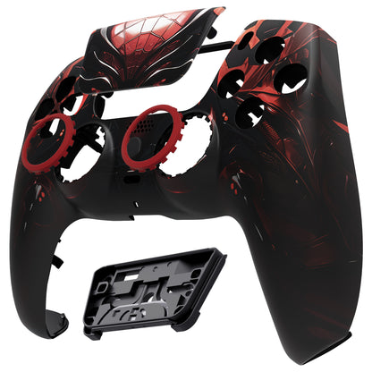 eXtremeRate PS5コントローラーBDM-010/020/030/040/050/060対応LUNA再設計交換対応用フロントシェル＆タッチパッド【マシンスパイダー】