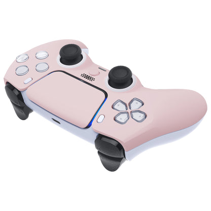 eXtremeRate LUNA Redesigned Replacement Front Shell with Touchpad Compatible with PS5 Controller BDM-010 BDM-020 BDM-030 - Cherry Blossoms Pink eXtremeRate