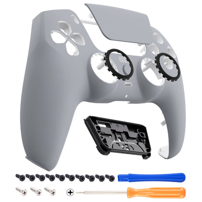 eXtremeRate LUNA Redesigned Replacement Front Shell with Touchpad Compatible with PS5 Controller BDM-010 BDM-020 BDM-030 - New Hope Gray eXtremeRate