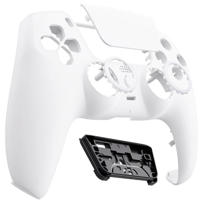 eXtremeRate LUNA Redesigned Replacement Front Shell with Touchpad Compatible with PS5 Controller BDM-010 BDM-020 BDM-030 - White eXtremeRate