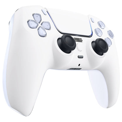 eXtremeRate LUNA Redesigned Replacement Front Shell with Touchpad Compatible with PS5 Controller BDM-010 BDM-020 BDM-030 - White eXtremeRate