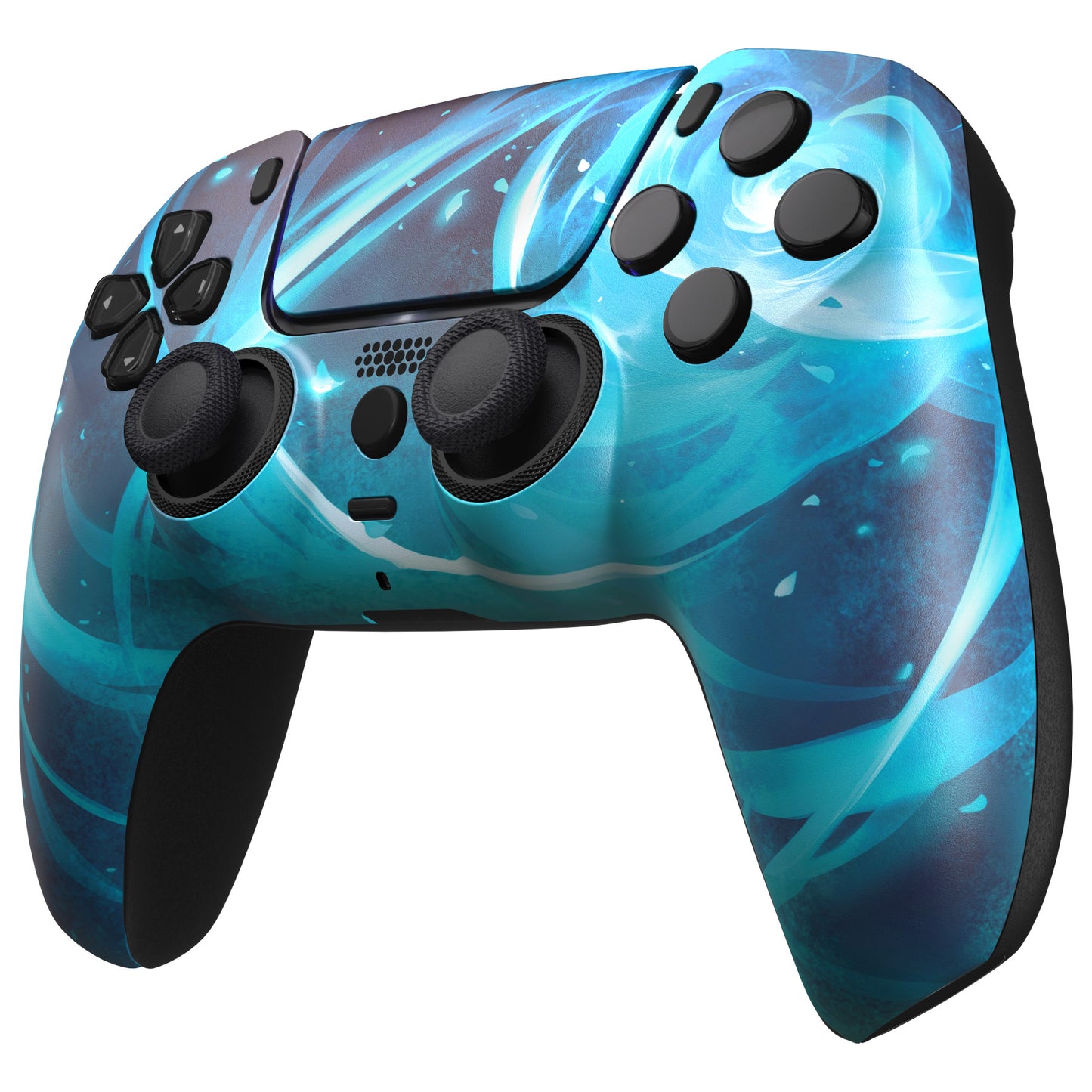 eXtremeRate PS5コントローラーBDM-010/020/030/040/050対応LUNA再設計交換対応用フロントシェル＆タッチパッド【エアロスラッシュマジック】