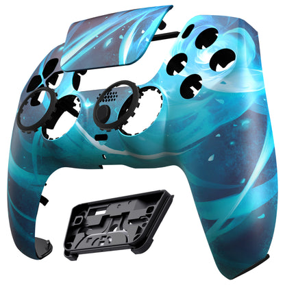 eXtremeRate PS5コントローラーBDM-010/020/030/040/050対応LUNA再設計交換対応用フロントシェル＆タッチパッド【エアロスラッシュマジック】