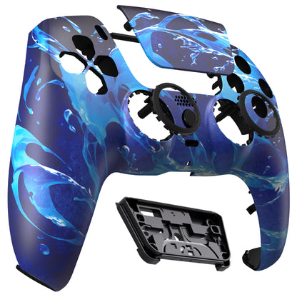 eXtremeRate PS5コントローラーBDM-010/020/030/040/050/060対応LUNA再設計交換対応用フロントシェル＆タッチパッド【アクアマジック】