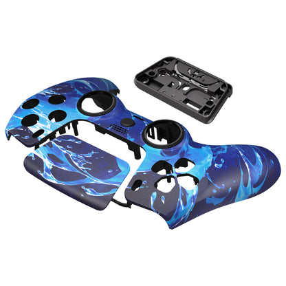 eXtremeRate PS5コントローラーBDM-010/020/030/040/050/060対応LUNA再設計交換対応用フロントシェル＆タッチパッド【アクアマジック】